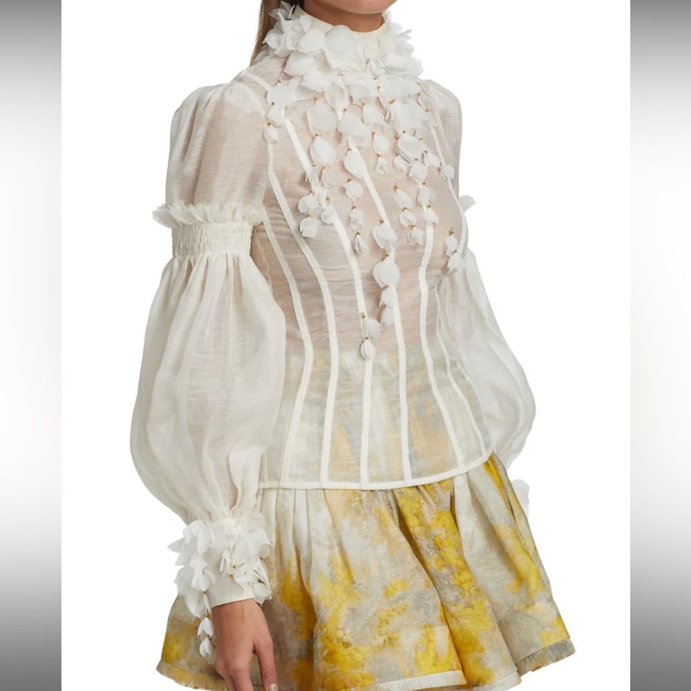 ZIMMERMANN BOTANICA WATTLE BLOUSE - SIZE 0 - Picture 2 of 15